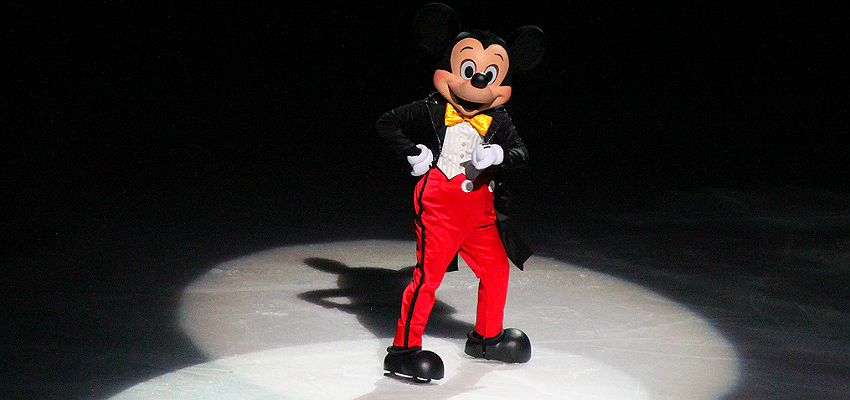 mickey mouse on ice