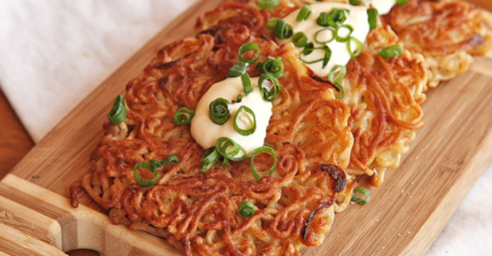 ramen latkes