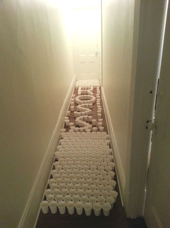 hallway prank
