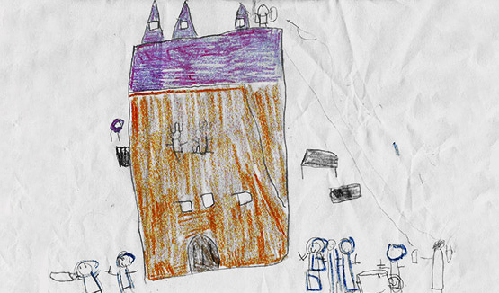 castle dream home drawing