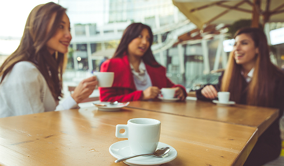 coffee shop meeting